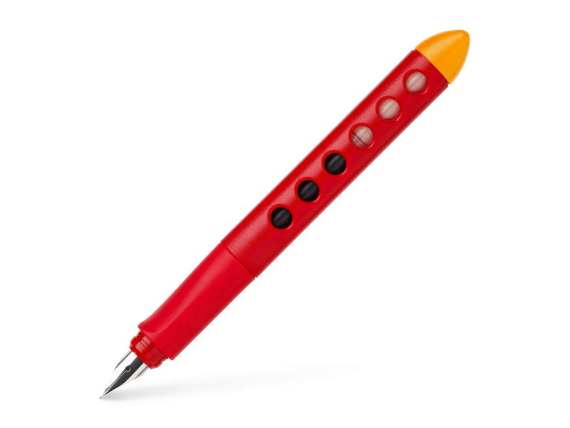 FABER-CASTELL Stylo plume éducatif Scribolino, rouge
