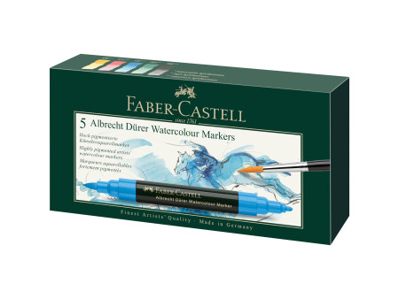 FABER-CASTELL Marqueur aquarelle ALBRECHT DÜRER, étui de 5