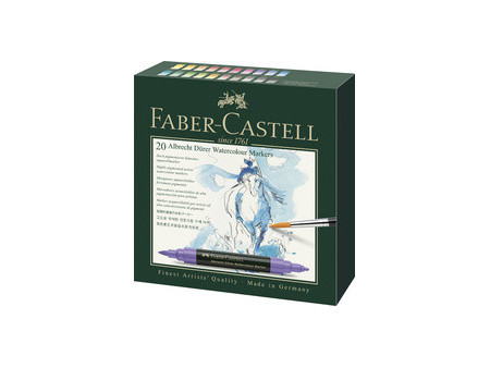 FABER-CASTELL Marqueur aquarelle ALBRECHT DÜRER, étui de 20