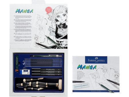 FABER-CASTELL Feutre PITT artist pen, kit de démarrage Manga