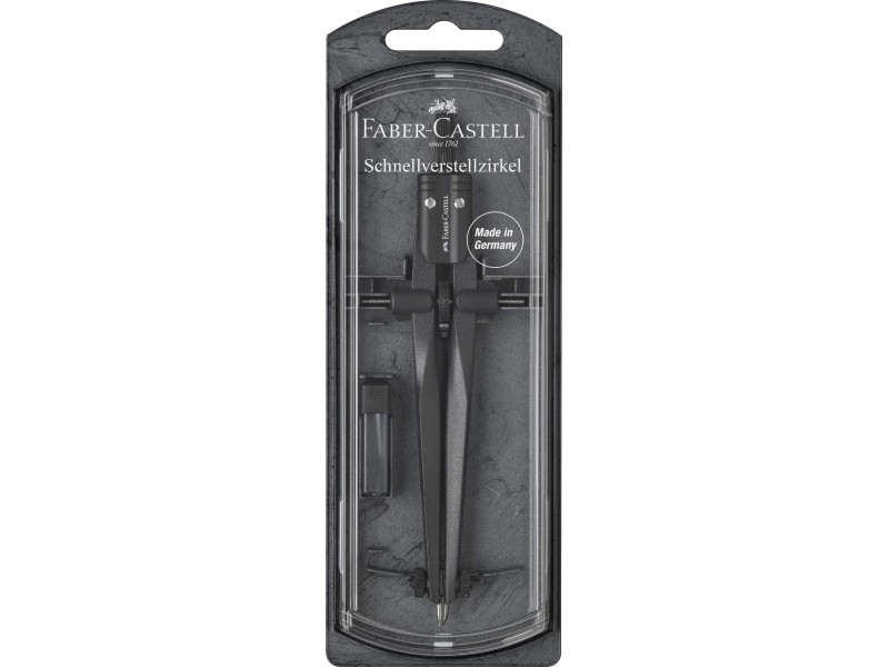 FABER-CASTELL Compas à réglage rapide STREAM, noir