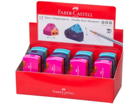 FABER-CASTELL Taille-crayon double SLEEVE, assorti