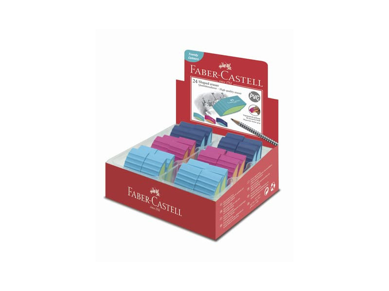 FABER-CASTELL Gomme plastique BICOLOR, assorti