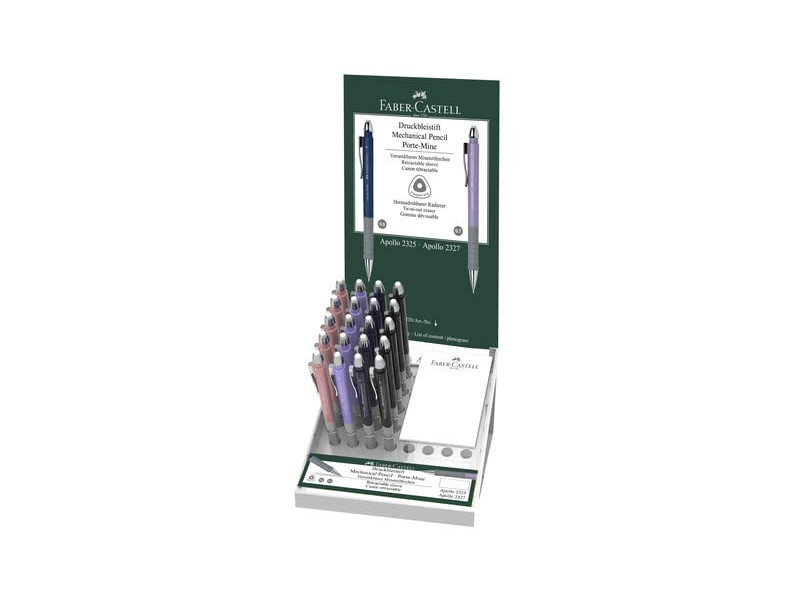 FABER-CASTELL Porte-mines APOLLO 2327, dans un présentoir