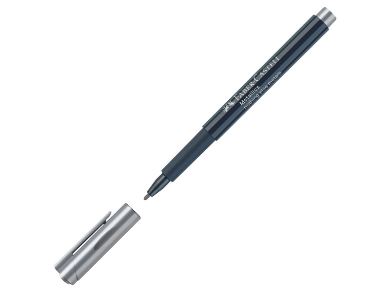 FABER-CASTELL Marqueur Metallics, argent
