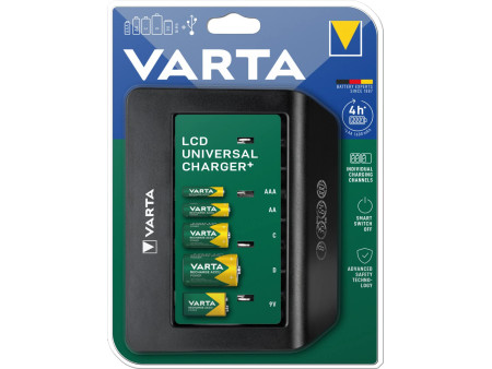 VARTA Chargeur LCD universel Charger+, non équipé
