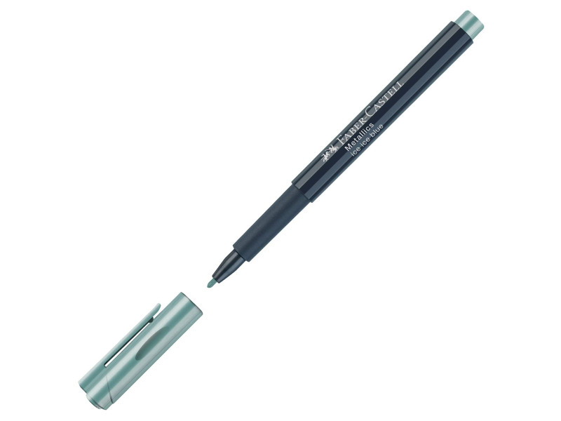 FABER-CASTELL Marqueur Metallics, bleu