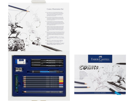 FABER-CASTELL Feutre PITT artist pen, kit Comic Illustration