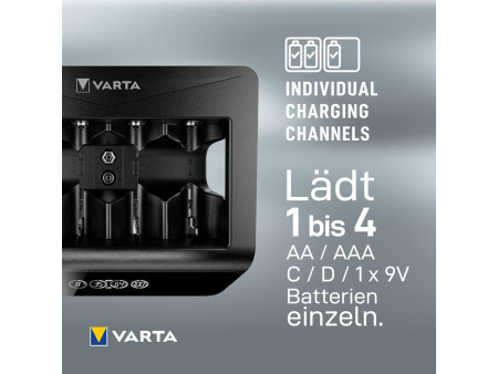 VARTA Chargeur LCD universel Charger+, non équipé