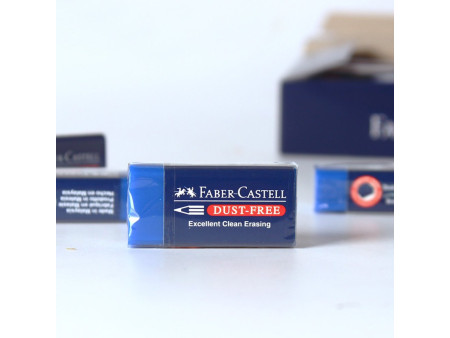 FABER-CASTELL Gomme en plastique DUST-FREE, bleu