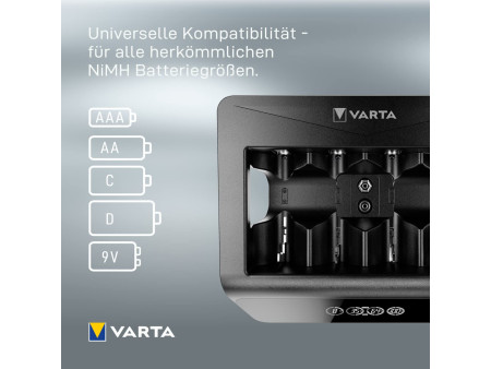 VARTA Chargeur LCD universel Charger+, non équipé