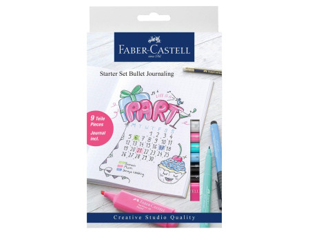 FABER-CASTELL Bullet Journal Kit de démarrage, 9 pièces