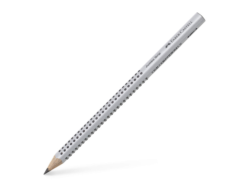 FABER-CASTELL Crayon Jumbo GRIP, HB, argent