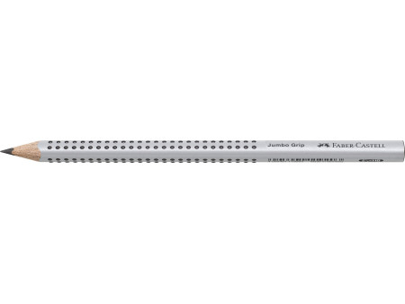 FABER-CASTELL Crayon Jumbo GRIP, HB, argent