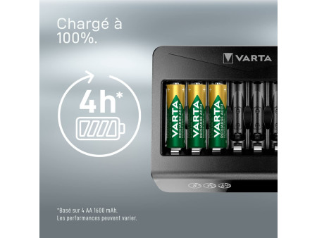 VARTA Chargeur LCD Multi Charger+, non équipé