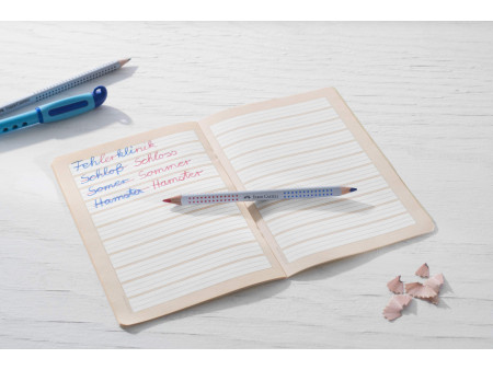 FABER-CASTELL Crayon Jumbo GRIP, HB, argent