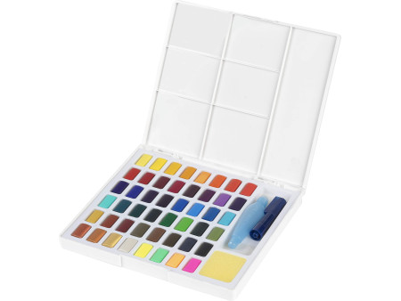 FABER-CASTELL Peinture aquarelle en godets, étui de 48