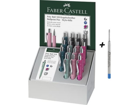 FABER-CASTELL Stylo-bille POLY BALL XB, présentoir