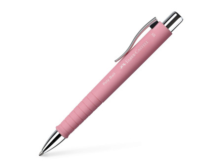 FABER-CASTELL Stylo-bille rétractable POLY BALL XB, rosé