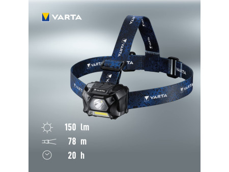 VARTA Lampe frontale 'Work Flex Motion Sensor H20', 3x AAA