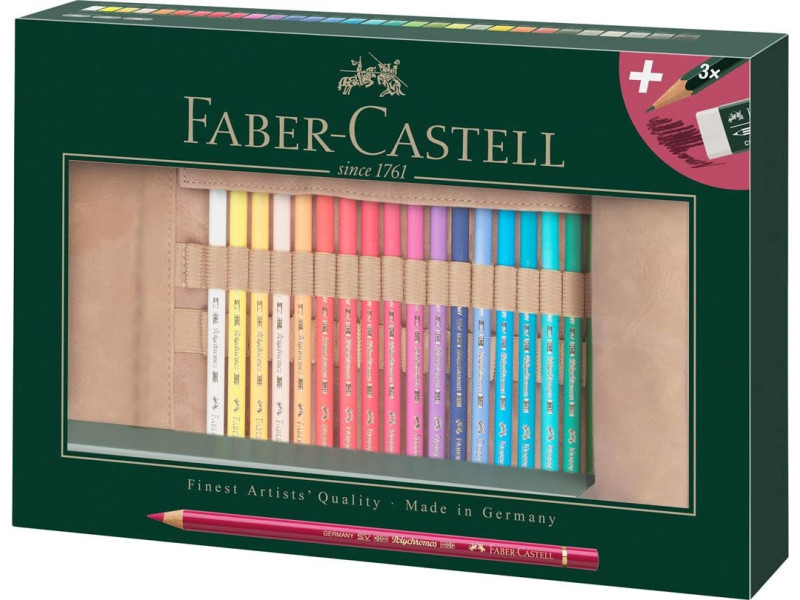 FABER-CASTELL Crayons de couleur POLYCHROMOS, étui de 34