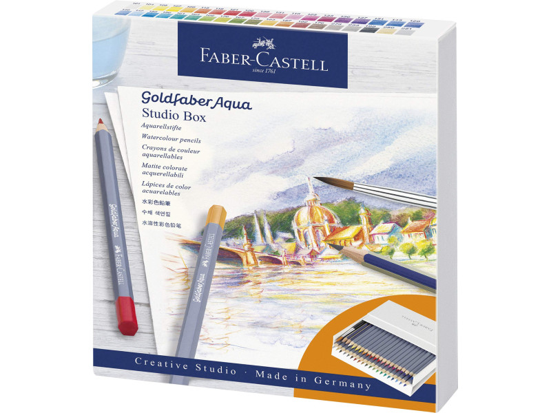 FABER-CASTELL Crayons de couleur aquarelle GOLDFABER