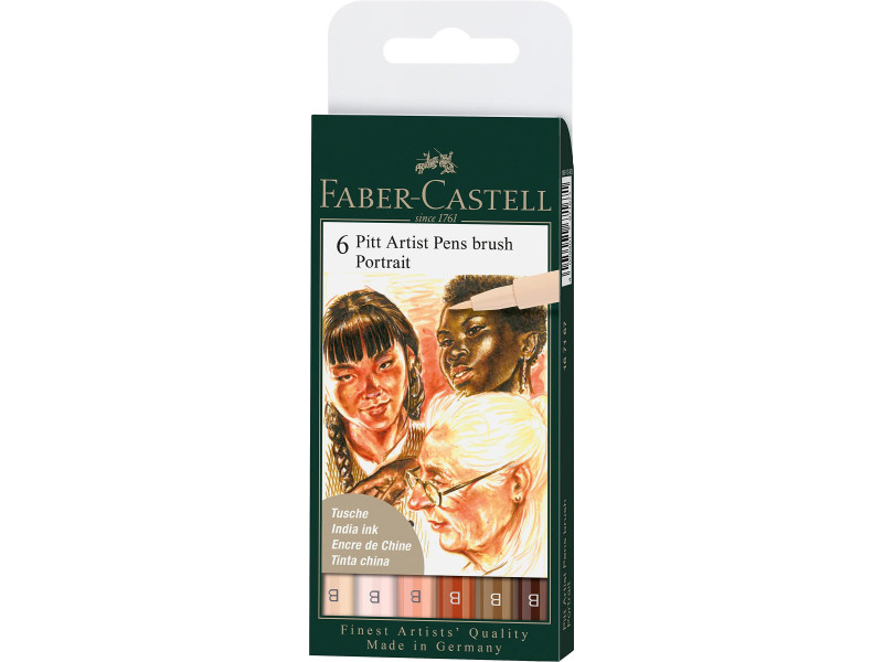 FABER-CASTELL Feutre PITT artist pen, étui 'Portrait'