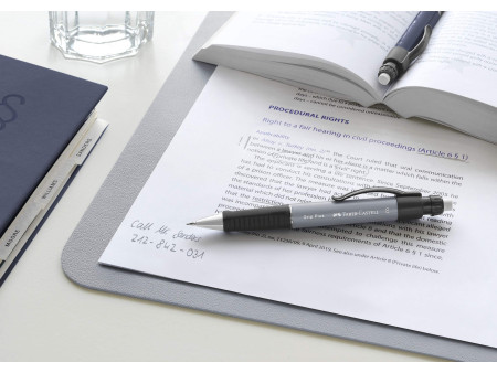 FABER-CASTELL Porte-mines GRIP PLUS 1307, gris pierre
