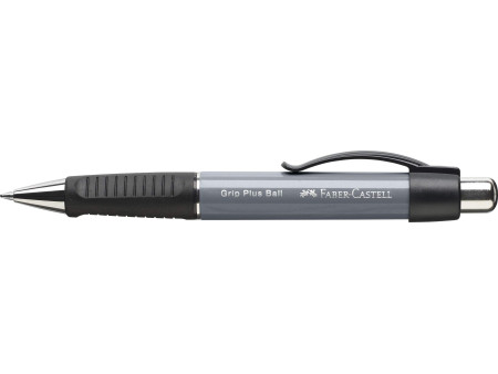 FABER-CASTELL Stylo à bille rétractable GRIP PLUS, gris