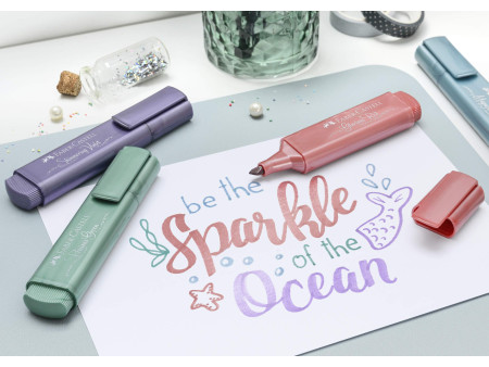 FABER-CASTELL Surligneur TEXTLINER 46 METALLIC, bleu