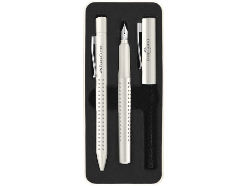 FABER-CASTELL Set d'écriture GRIP 2010 Harmony, blanc