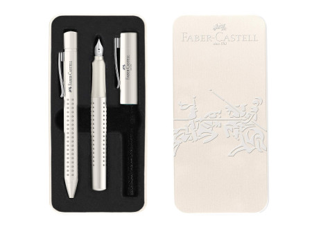 FABER-CASTELL Set d'écriture GRIP 2010 Harmony, blanc