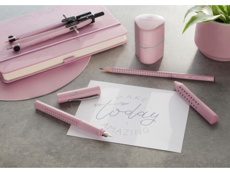 FABER-CASTELL Kit d'écriture GRIP SPARKLE, rose