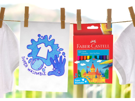 FABER-CASTELL Feutre CASTLE, étui carton de 12 pièces