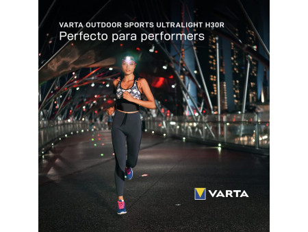 VARTA Lampe frontale Outdoor Sports Ultralight H30R, jaune