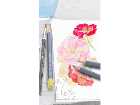 FABER-CASTELL Crayon GOLDFABER Aquarelle, boîte métal de 36