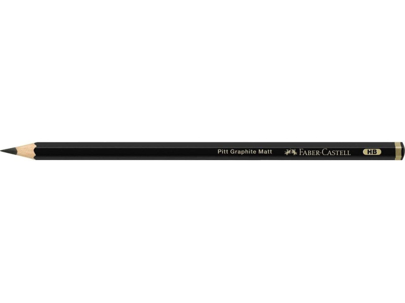FABER-CASTELL Crayon graphite PITT GRAPHITE Matt, dureté HB