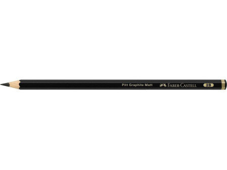 FABER-CASTELL Crayon graphite PITT GRAPHITE Matt, dureté 2B