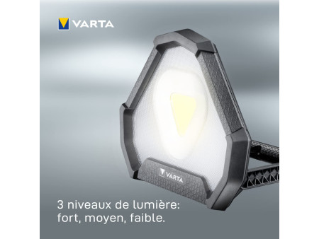 VARTA Lampe de travail rechargeable Work Flex Stadium Light
