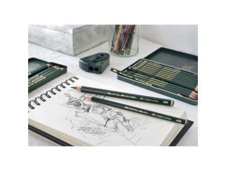 FABER-CASTELL Crayon GRAPHITE AQUARELLE, étui de 5