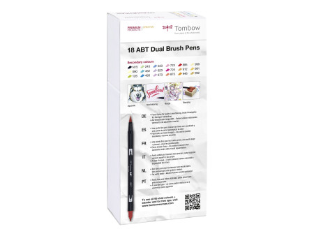 TOMBOW Feutre double pointe 'ABT DUAL BRUSH PEN', couleurs