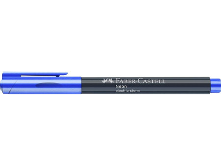 FABER-CASTELL Marqueur fluo Neon, bleu