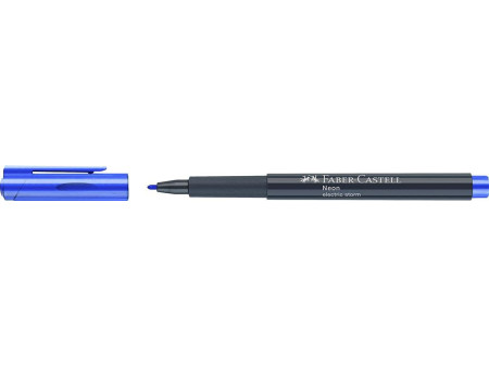 FABER-CASTELL Marqueur fluo Neon, bleu