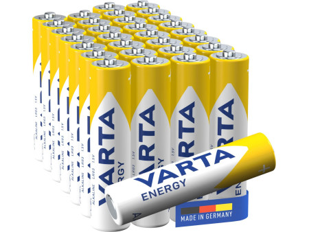 VARTA Pile alcaline Energy, Micro (AAA/LR3), par 30