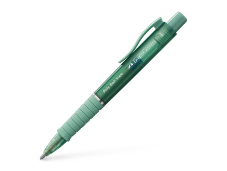 FABER-CASTELL Stylo à bille rétractable POLY BALL VIEW, vert