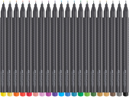 FABER-CASTELL Feutre pointe fine GRIP FINEPEN, étui de 30