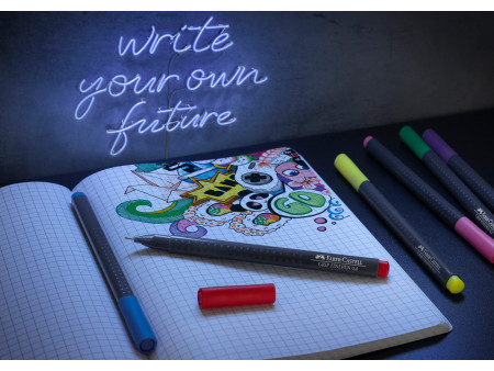 FABER-CASTELL Feutre pointe fine GRIP FINEPEN, étui de 30