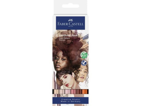FABER-CASTELL Marqueur aquarelle GOLDFABER, étui Portrait