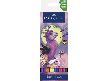 FABER-CASTELL Marqueur aquarelle GOLDFABER, étui Fantasy