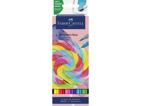 FABER-CASTELL Marqueur aquarelle GOLDFABER, étui Candy Shop
